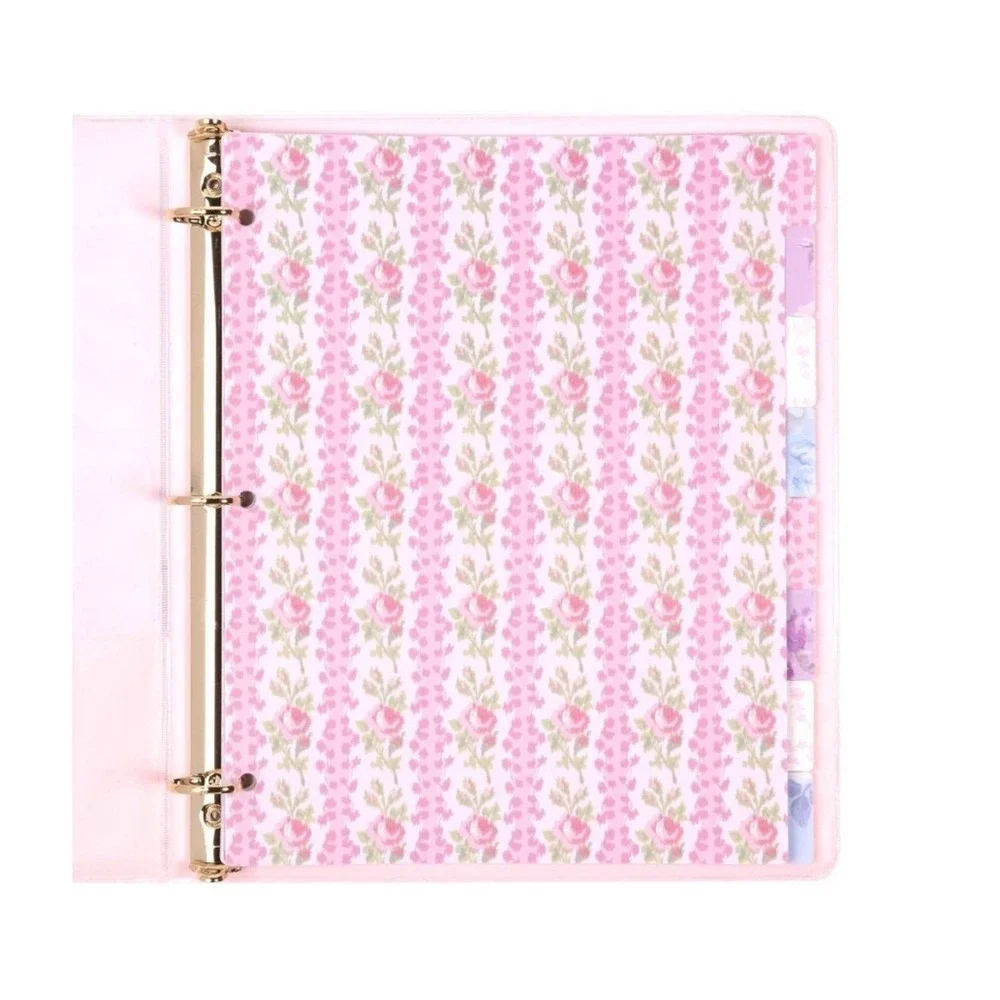 Love Shack Fancy Binder Dividers 8 Tabs Coquette School Target Yoobi Floral NEW